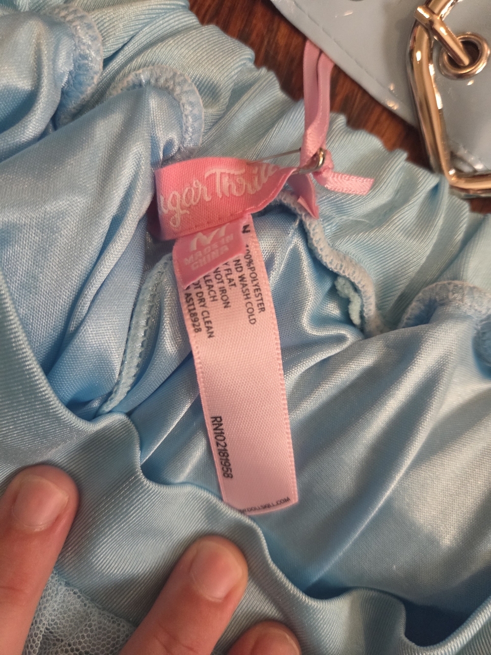 Sugar Thrillz Pastel Blue Tulle Skirt and Top Combo - Picture 2 of 3